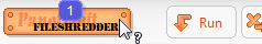 Open contact window in the program FileShredder