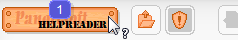Open contact window in the program HelpReader