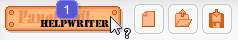 Open contact window in the program HelpWriter